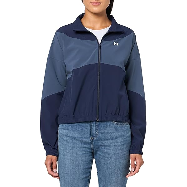 Amazon.com: Under Armour Women's Woven Full Zip Oversized Jacket